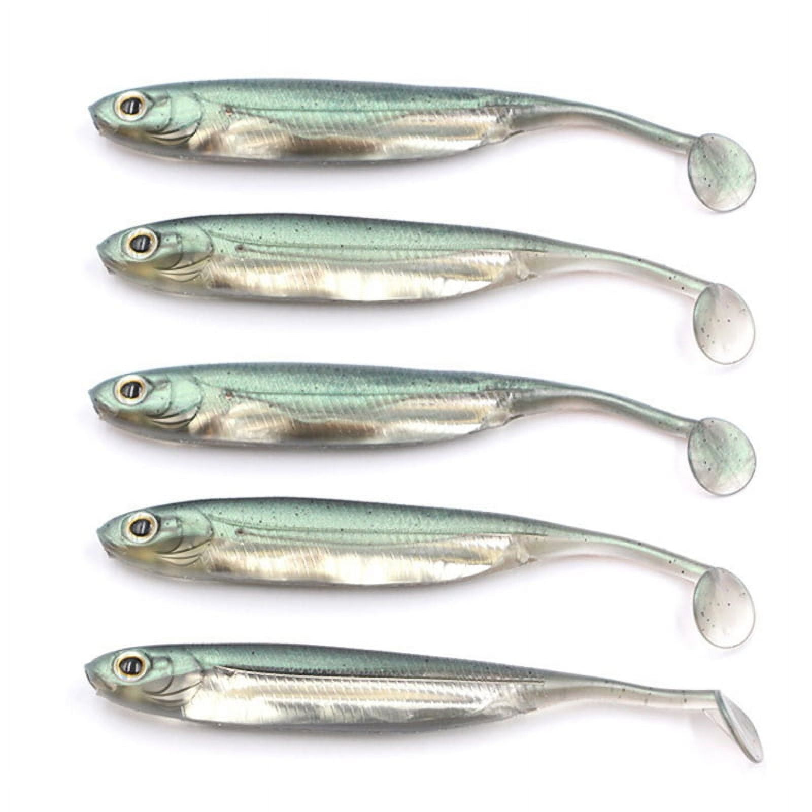 Soft Swimbaits with T-Tail, Fishing Bait for Saltwater & Freshwater