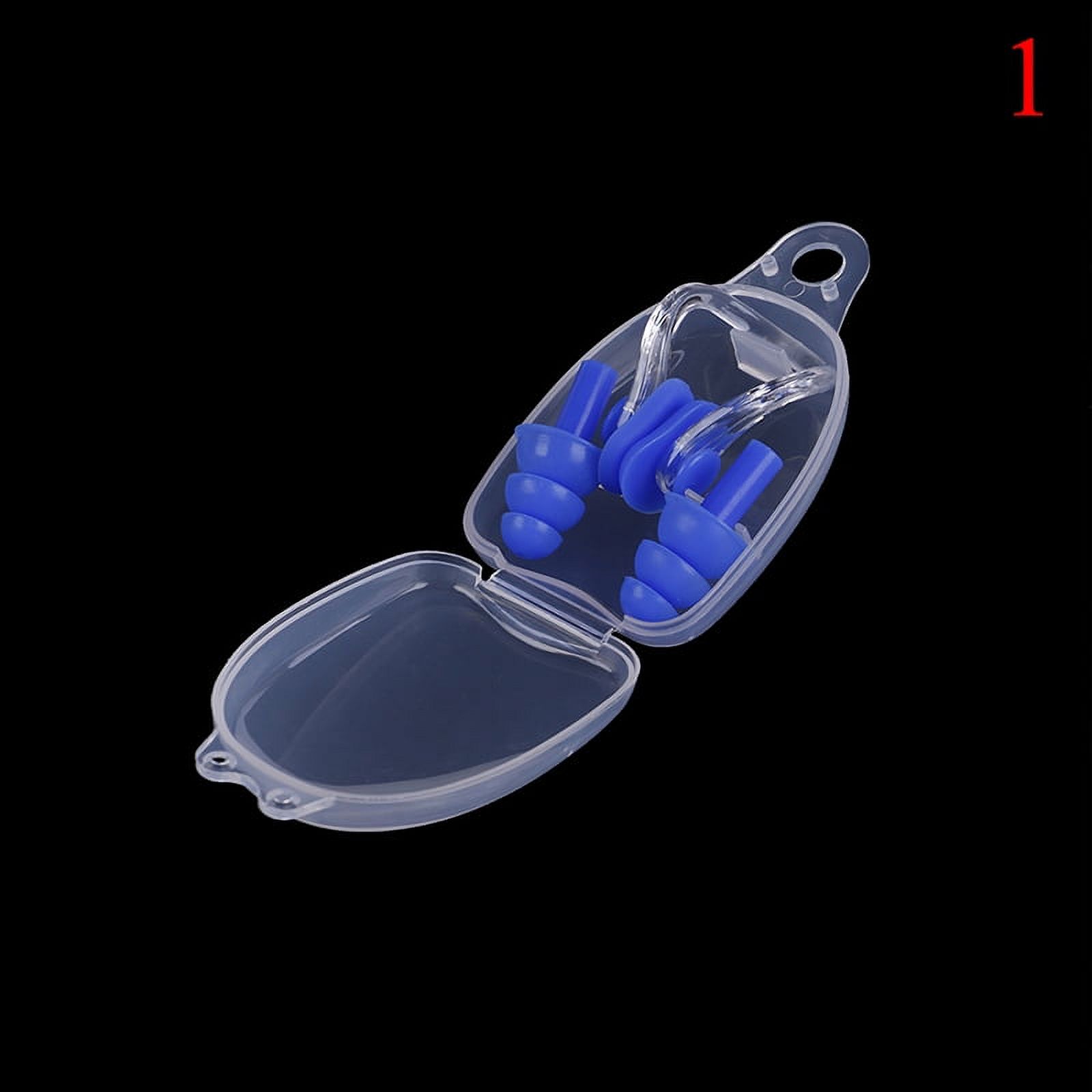 Soft Swimming Earplugs Nose Clip Case Protective Prevent Water