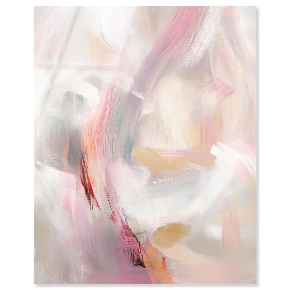 Soft Swirls II Acrylic Print Pastel Decor by Art Remedy, Ready to Hang, 24 x 30