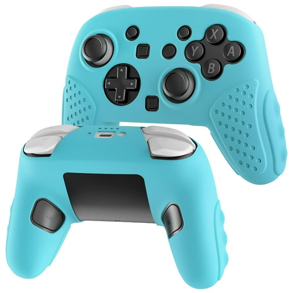 Soft Switch 2 Pro Controller Case, Anti-slip Silicone Cover Skin Compatible with Switch 2 Pro Controller 2025, Ergonomic Comfort Grip Design Shell Protector - Blue