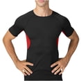 thumbnail image 1 of Soft T Shirts for Men Men Black Shirt Men's Compression Shirts Short Sleeve Athletic Workout Shirt Rash Guard Base Layer Running Gym Undershirt Gear, 1 of 9