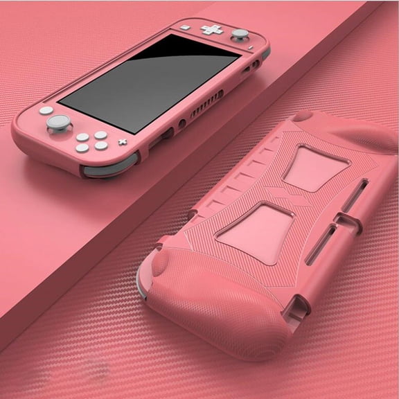 Soft TPU Ergonomic Grip Protective Case for Nintendo Switch Lite, Shockproof Anti-Slip Console Cover Shell