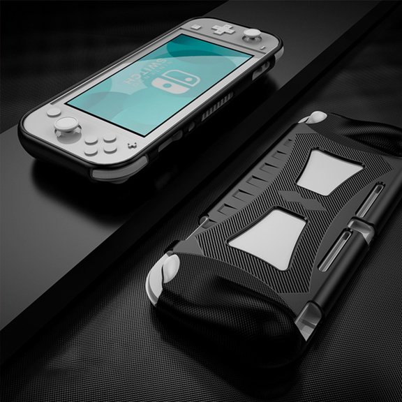 Soft TPU Ergonomic Grip Protective Case for Nintendo Switch Lite, Shockproof Anti-Slip Console Cover Shell