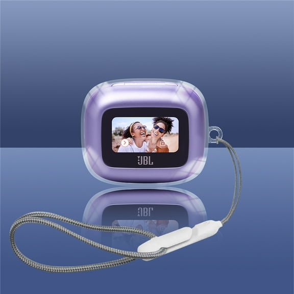 Soft TPU Protective Case Cover For JBL Live Buds3 Case, Protective Portable Scratch Shock Resistant otective Cover With Strap