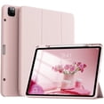thumbnail image 1 of Soft TPU Tri-Fold Flip Cover for iPad Air 13" M2/M3/M4 / iPad Pro 12.9" 4/5/6 Gen, Slim Smart Case with Apple Pencil Slot Auto Sleep Wake, Pink, 1 of 7