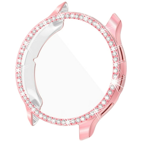 Soft TPU Watch Cover with ImitationD1am0ndReplacement for Venu 3/3S Watch Electroplated Protections Sleeve Case