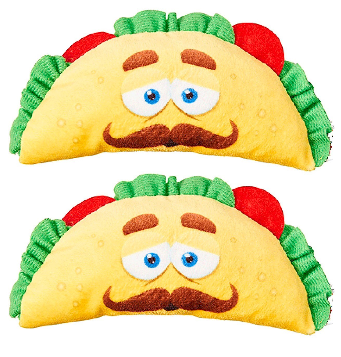 Soft Taco Dog Toys Fun interactive Squeaker Small to Medium Dogs Choose Quantity (2 Taco Toys)