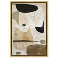thumbnail image 1 of Soft Tans Canvas Midcentury Abstract Wall Art by Art Remedy, Gold Frame, 16" x 24", 1 of 7