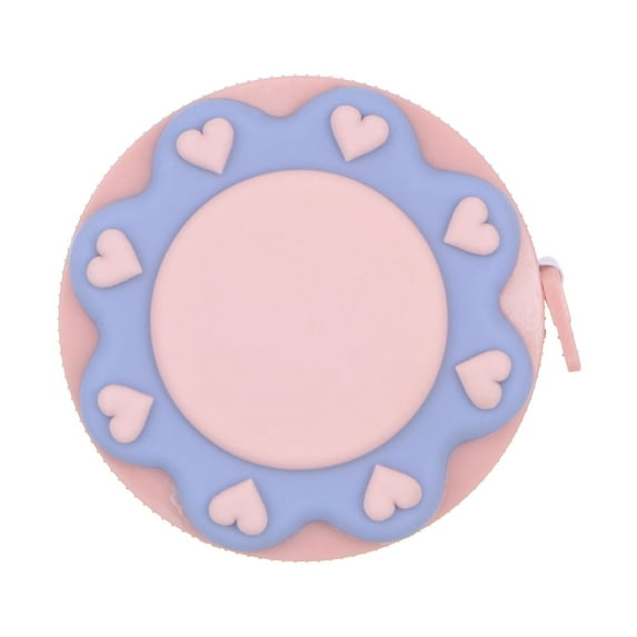 Soft Tape Measure 60-Inch 1.5 Meter Retractable Mini Cartoon Measuring Tape Cute Tape Ruler, Pink Sun