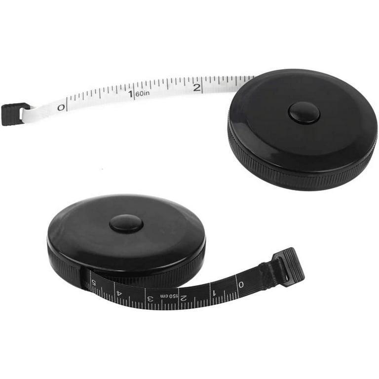 Soft Tape Measure for Body Measuring Tape Cloth Measuring Tape Physicians  for Sewing Tailor Craft Cloth Ruler Fabric Anthropometric Measurements Tape  Retractable 60IN/1.5M (White+Black 2PCS) 