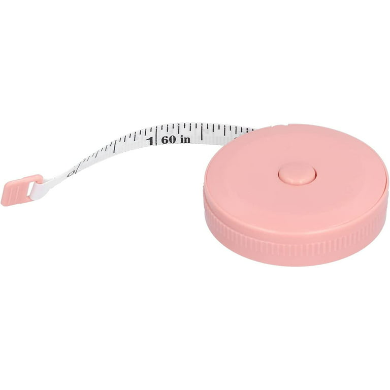 Soft Tape Measure, Retractable Sewing Tape, Mini Dual Sided Measuring Tape  for Body Fabric Sewing Tailor Cloth Knitting, 1.5m(Pink)