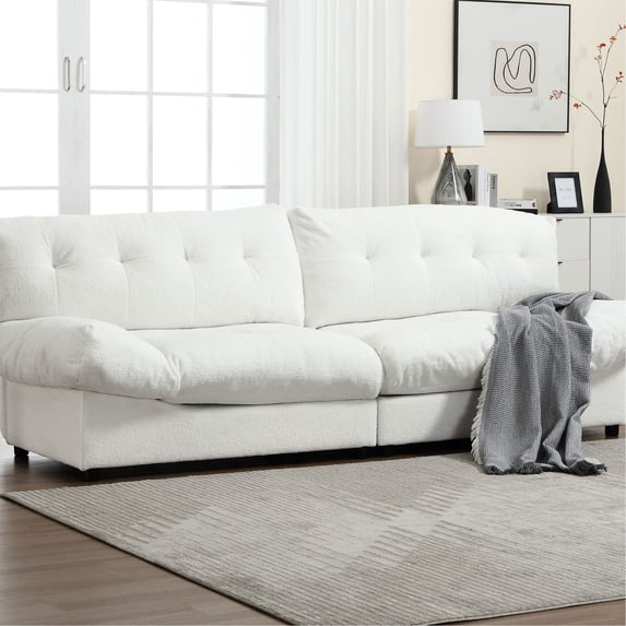 Soft Teddy Velvet 2-Seater Sofa / Great for Couple Time in Bedroom