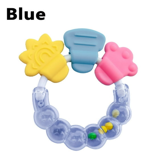 Soft Teether Rattle Sensory Device, Multi Texture Chew Safe Material, Sound Shake Coordination Development Toy, Grip Training Soothing Comfort Sy, Early Motion Skill Practice Tool