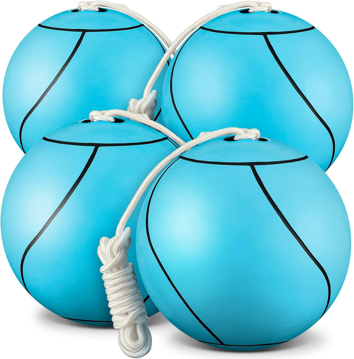 Tetherball Soft Tether Balls and Rope Set Game Replacement Tetherball ...