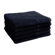 Soft Textiles 12 Pack Black Color Salon Towel Premium Hotel, Salon & Gym Hand Towels, 100% Cotton