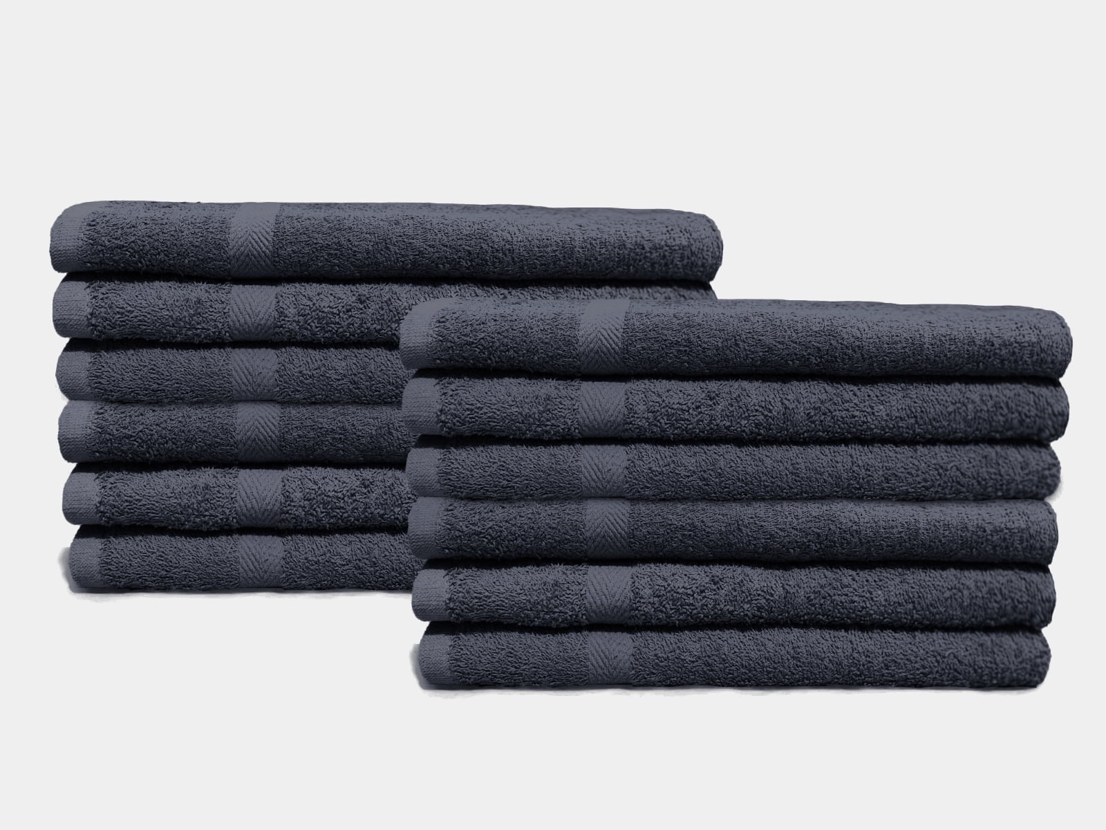 Soft Textiles Salon Towels - 16 x 27 Inch Soft Cotton Hand Towels for Hair Stylists, Barbers & Spas - Quick Dry, Durable Towel for Facial, Pedicure, Manicure & Massage Use - Pack of 12 , Gray