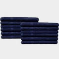 thumbnail image 1 of Soft Textiles 12 Pack Navy Blue Salon Towels - 16 x 27 Inch Soft Cotton Hand Towels for Hair Stylists, Barbers & Spas - Quick Dry, Durable Towel for Facial, Pedicure, Manicure & Massage Use, 1 of 6