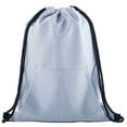 thumbnail image 1 of Soft Texture Drawstring Backpack - Quick Access Pocket, 1 of 3