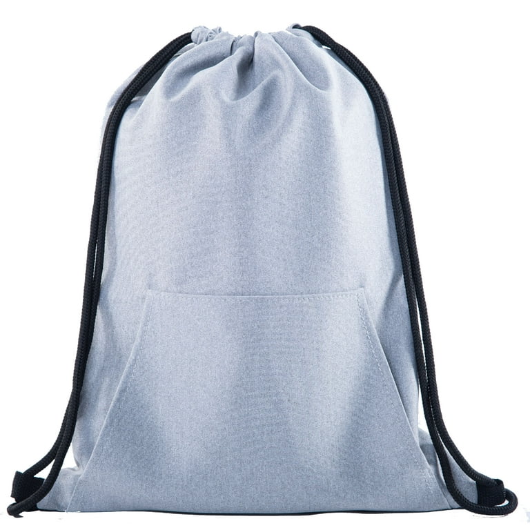 Soft Texture Drawstring Backpack - Quick Access Pocket