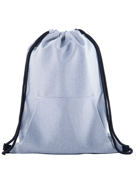 Soft Texture Drawstring Backpack - Quick Access Pocket