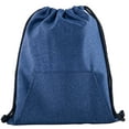 thumbnail image 1 of Soft Texture Drawstring Backpack - Quick Access Pocket, 1 of 3