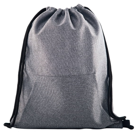 Soft Texture Drawstring Backpack - Quick Access Pocket