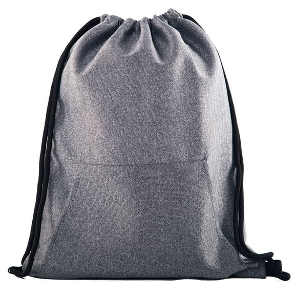 Soft Texture Drawstring Backpack - Quick Access Pocket