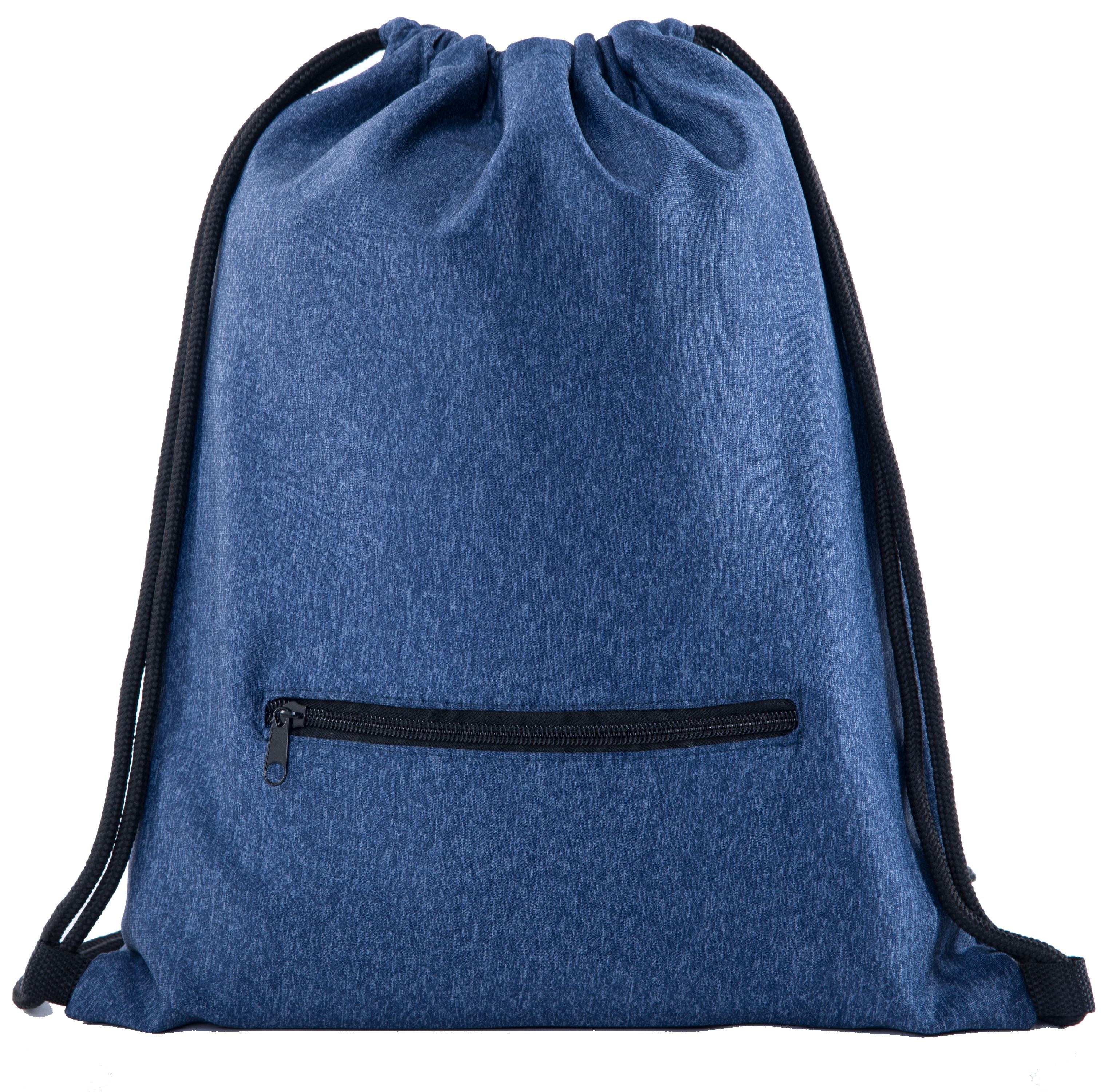 Drawstring backpack with zipper sale