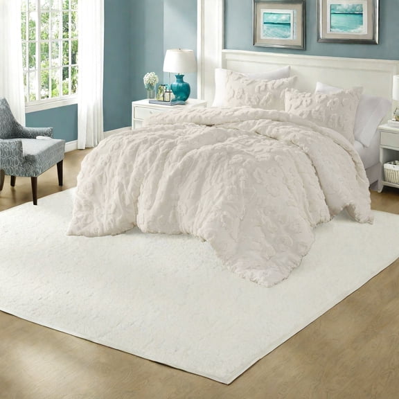 Soft Textured Animal Design Bedding Sets Polyester Chenille Material Full/Queen Size Perfect for a Modern Home