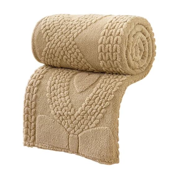Soft Thick Double Layer Raschel Knit Blanket for Bed Couch Sofa Warm Cozy Plush Fleece Throw Blanket for Adults Winter Home Decor Extra Large Oversized