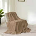 thumbnail image 1 of Soft Thick Double Layer Raschel Knit Fleece Blanket for Bed Couch Sofa Warm Cozy Plush Throw Blanket for Adults Winter Home Decor Extra Large Oversized, 1 of 6