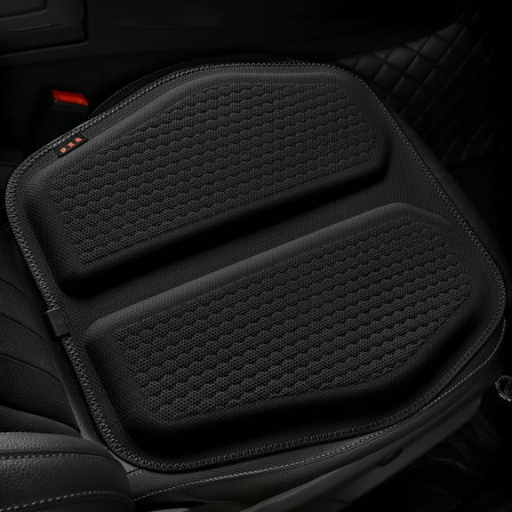 Soft Thin Gel Seat Cushion For Car Breathable Cool Comfortable Seat Cushion - Non-Slip Car Seat Cushions - Sciatica & Tailbone Pain Relief (Black)