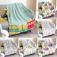 thumbnail image 1 of Soft Throw Blanket Easter Blanket Easter Eggs Blanket Flannel Digital Printed Conditioning Blanket Nap Blanket, 1 of 8