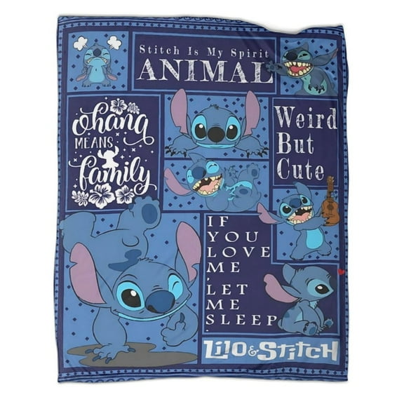 Soft Throw Blanket Stich Luxury Flannel Blanket - Super Soft & Anti-Static, Plush Warm Blanket for Sofa & Bed - Extra Large Cozy Throw  - Home Decor Gift for Men & Women