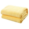 thumbnail image 1 of Soft Throw Blankets, Hwkond Super Soft Warm Solid Warm Micro Plush Fleece Blanket Throw Rug Sofa Bedding,Yellow,100x140cm, 1 of 1