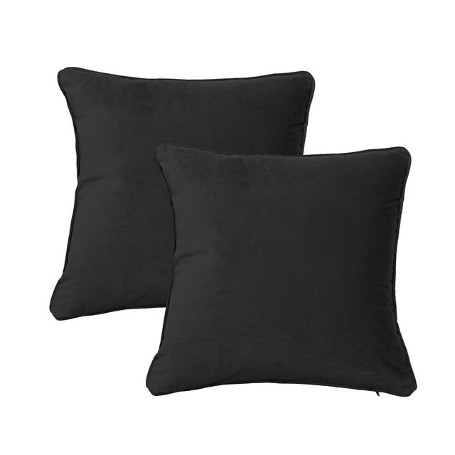 Soft Throw Pillow Case, Decorative Square 18x18 Couch Cushions Cover 2