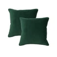 thumbnail image 1 of Soft Throw Pillow Case, Decorative Square 18x18 Couch Cushions Cover 2 Pack, Green, 1 of 8