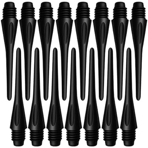 Soft Tip Dart Points 150/300/600 Pack - 2BA Thread Plastic Dart Tips Replacement Dart Accessories Set - Black