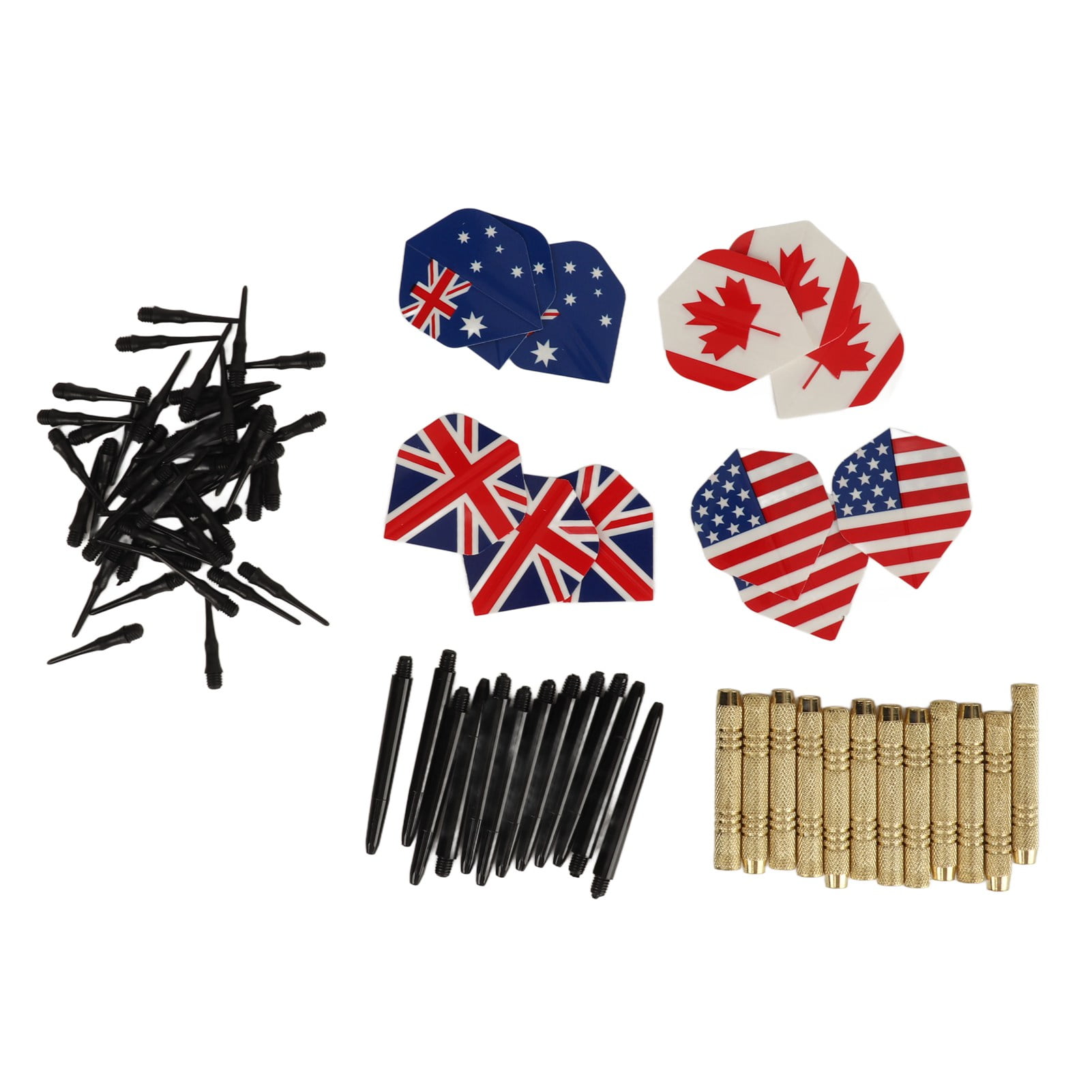 Soft Tip Darts Set with 50 Dart Tips 12 Flights Shafts Barrels Easy To