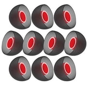 Soft Tips for Earbuds Universal Replacement Earphone Tips for Headphones 10 Pairs Large
