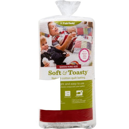 Soft & Toasty Cotton Quilt Batting with Scrim, 1 Each