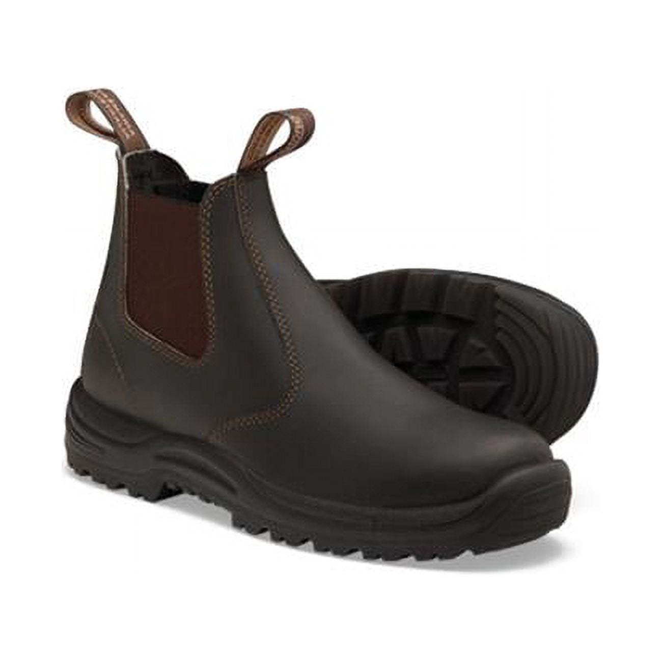 Blundstone Mens Work Series Soft Toe Chelsea Boot Brown 490  display picture 3