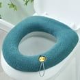 thumbnail image 1 of Soft Toilet Seat Cover,Bathroom Soft Toilet Seat Cover Pad Toilet Lid Cover Cushion,Super Warm,Retaining Ring,Universal Fit ,Machine Washable,Thicker Stretchable Washable, 1 of 3