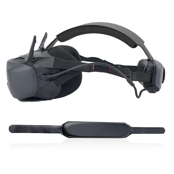 Soft Top Headband for DJI Goggles N3 Easy Wear Strap Comfort PU Leather and Soft Foam Padding Head Brace Belt Decompression Protective Headwear Accessory