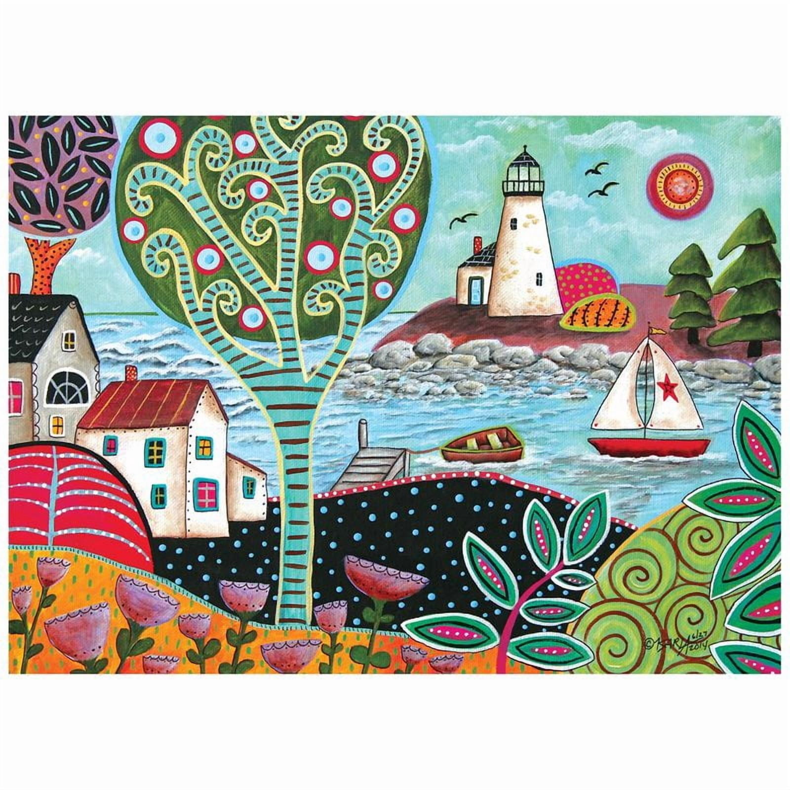 Soft Touch 1000pc - Whimsical Lighthouse Bay