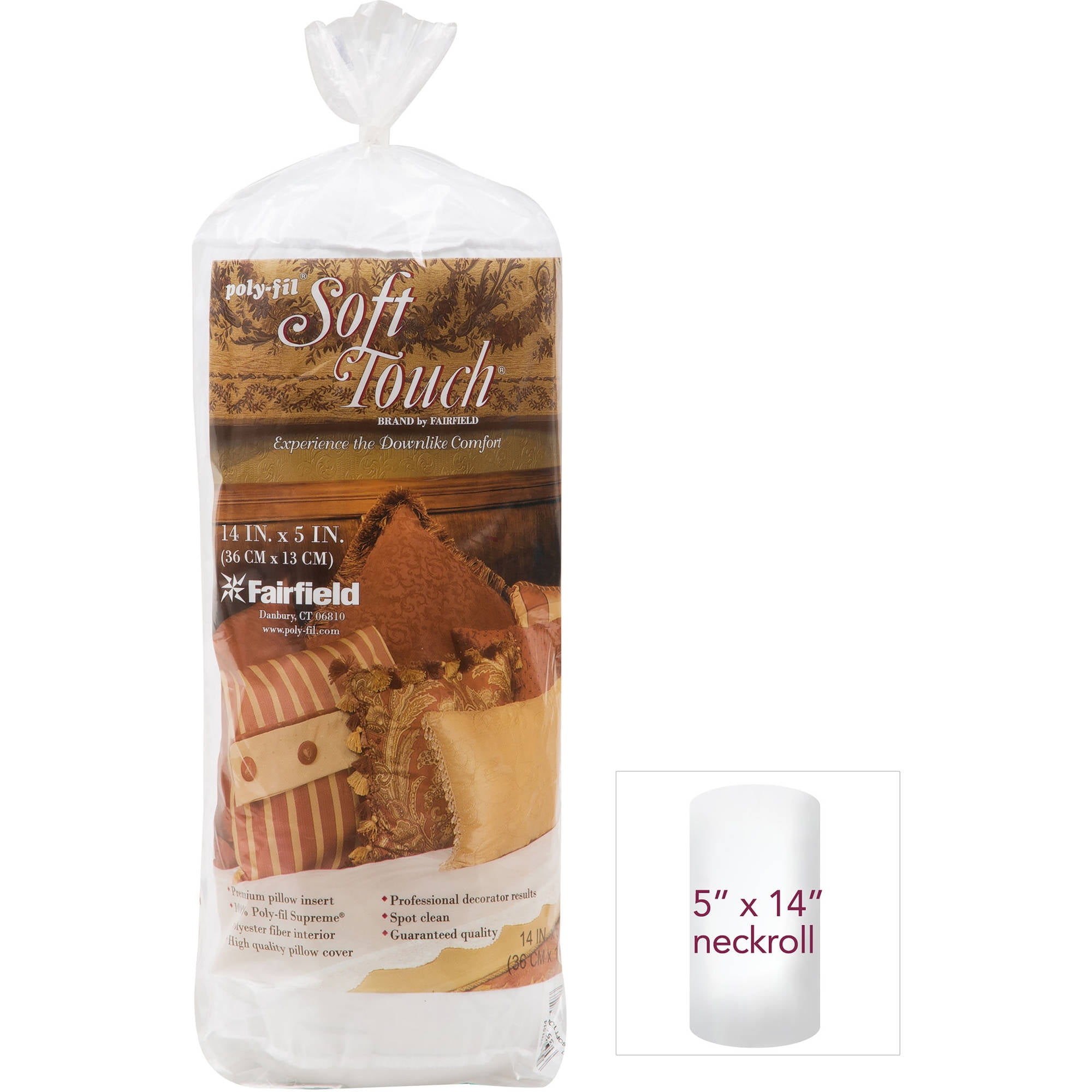 Soft Touch® 6" x 20" Neck Roll Pillow Insert by Fairfield™