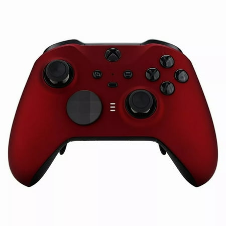 Soft Touch Red UN-MODDED Custom Controller Compatible with Xbox ONE Elite Series 2