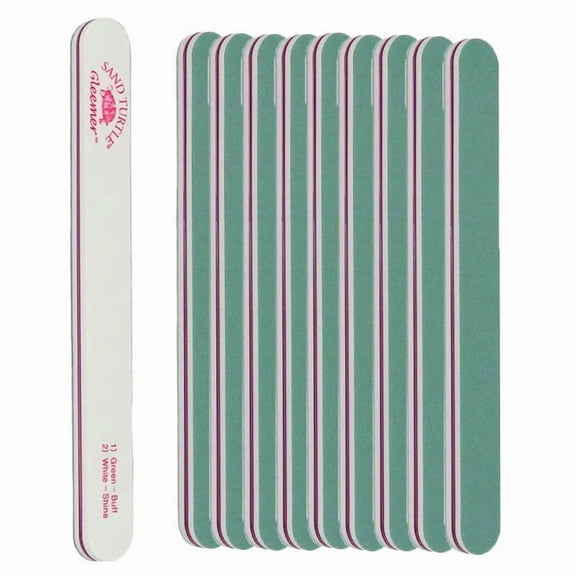 Soft Touch Sand Turtle Gleemer Shine Buffer Nail File Double Sided - 10 Pieces