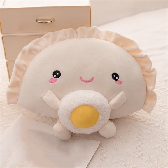 Soft Toy Pillow Cute Egg Dumpling Stuffed Animal Kids Home Plushie Comfort Hugging Pillow Boys