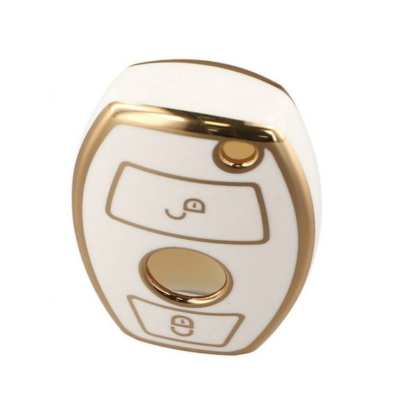 Soft Tpu Car Key Cover Keychain Case For Mercedes For Benz For Glk For Gla W176 2 Button Remote Holder Accessories White Fangkenuo